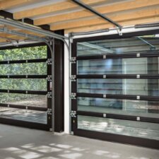 sectionaaldeur met volglas panelen | Brabant Deur