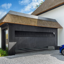 Met hout beklede EXCLUSIVE-Line garagedeur | Brabant Deur